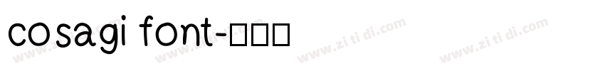 cosagi font字体转换
